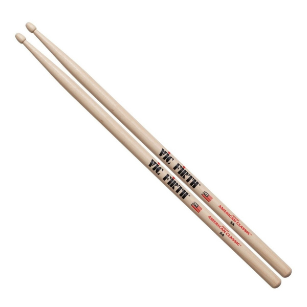Vic Firth American Classic 5A Hickory Drumsticks, Wood Tip VF-5A